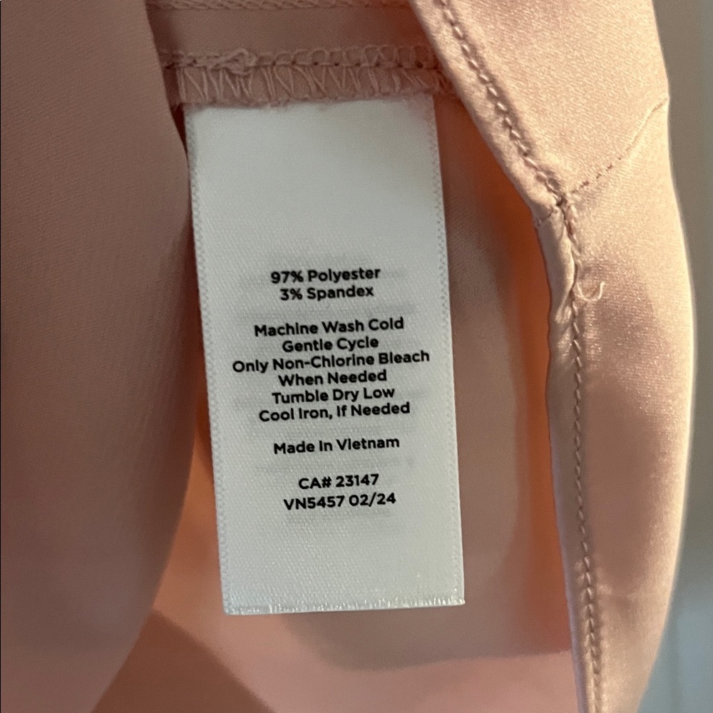 Talbots 2X Elegant Pink Silk like Tank - Picture 3 of 4
